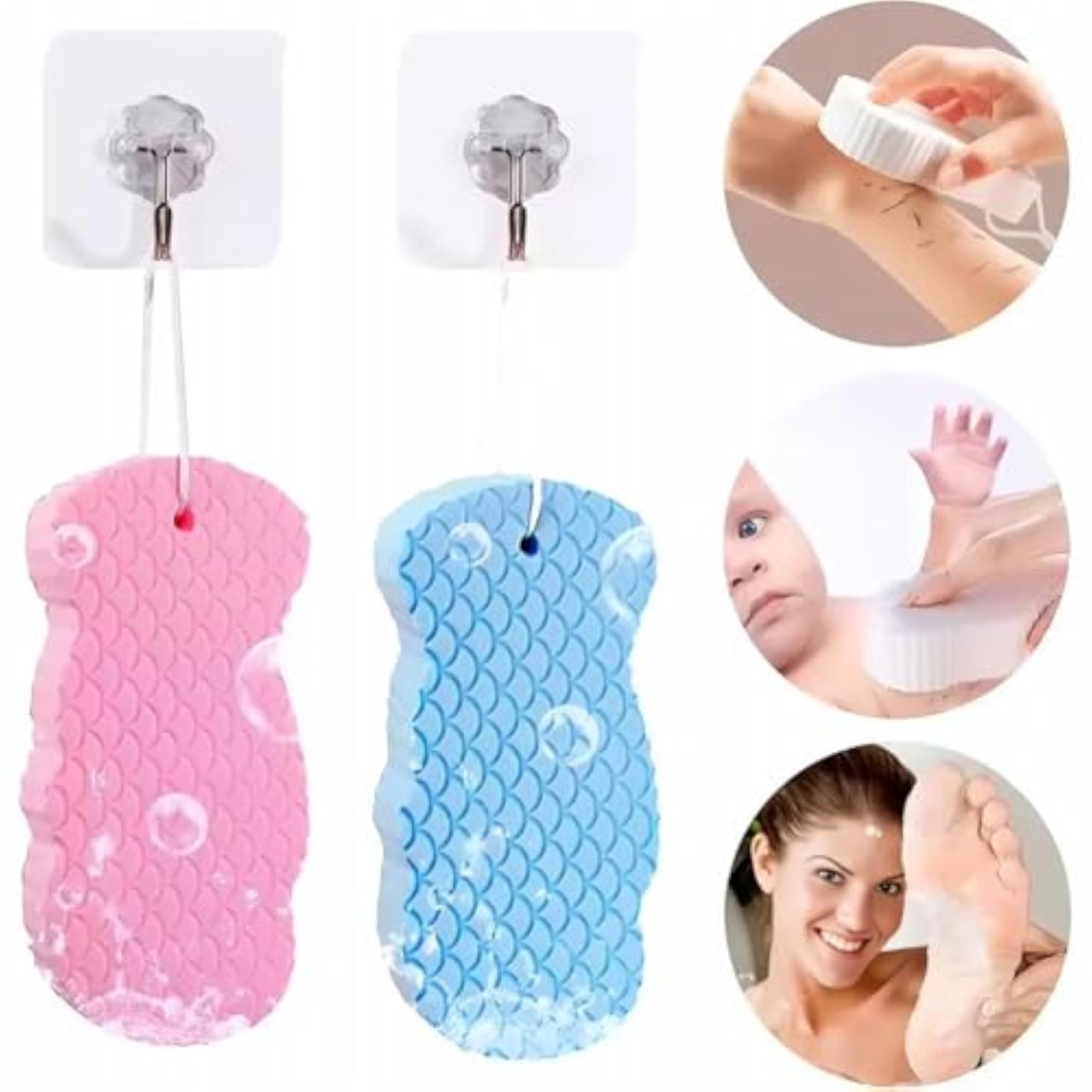 Super Soft Bath Sponge Scrubber for Kids & Babies, Gentle Exfoliating